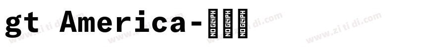gt America字体转换
